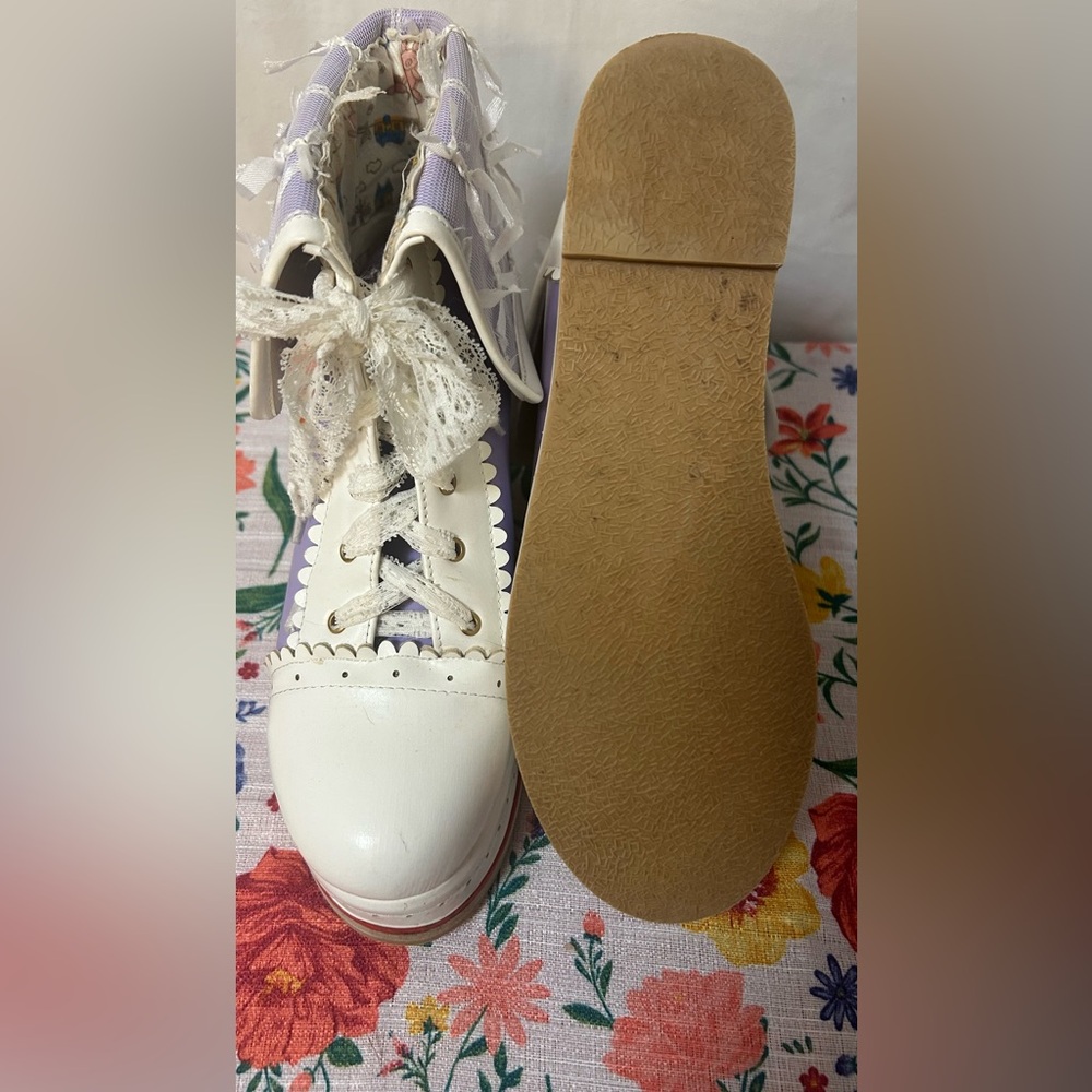 Lolita Lace up Ankle Boots - Picture 5 of 5